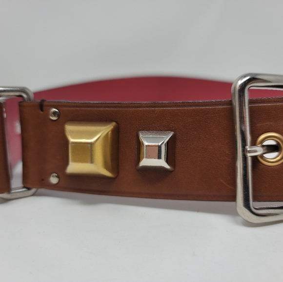 Prada Studded Leather Belt 34 - Picture 2 of 16